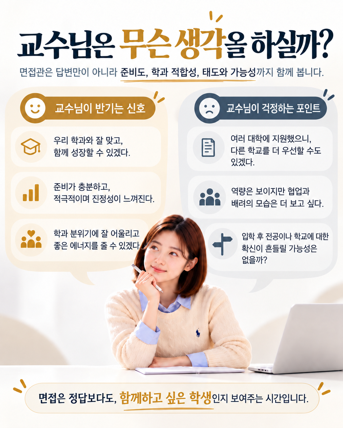 교수님은 무슨 생각을 하실까? 교수님이 반기는 신호와 걱정하는 포인트